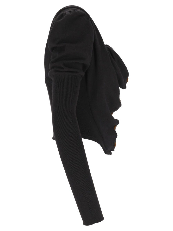 Vivienne Westwood Knitted Cardigan Corset Bea Top - Nero | 479cc43a6bbec1f71c31fad12b8035b3c178c770