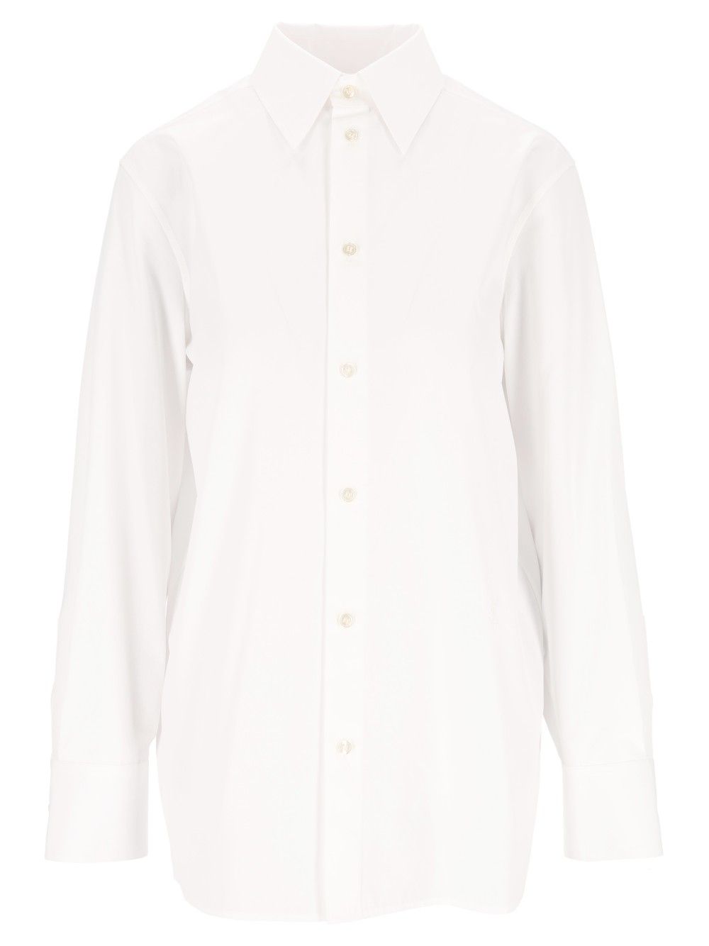 Saint Laurent Chemise Popeline Soft Shirts - Bianco | 4a0351d13c91ee949dcfc9f5e635e68580e0fe43