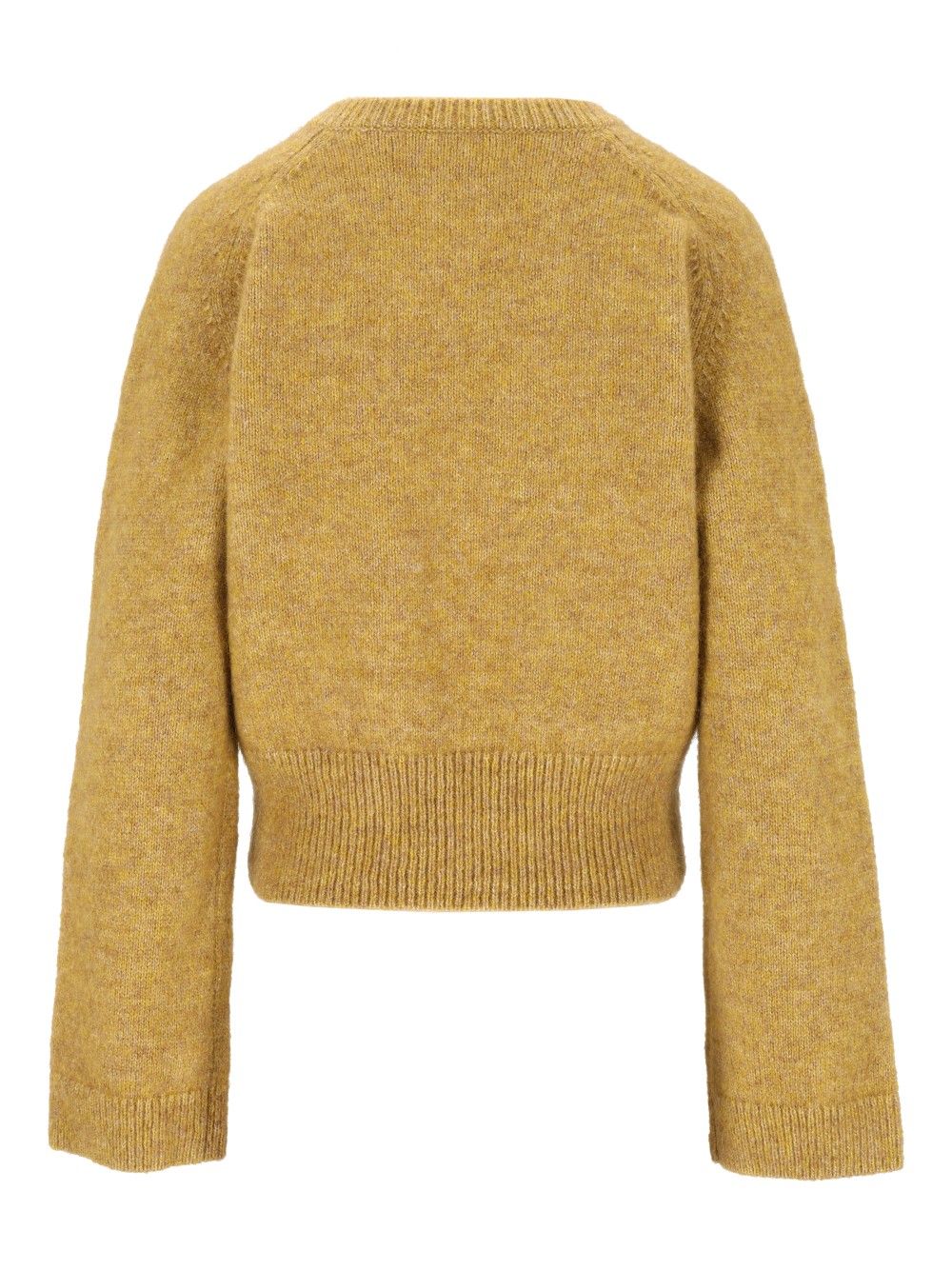 Ganni Melange Mohair Deep V-Neck Knitwear - Giallo | 41eb8db2af42830e4bc979c68f7fa397ea36475c