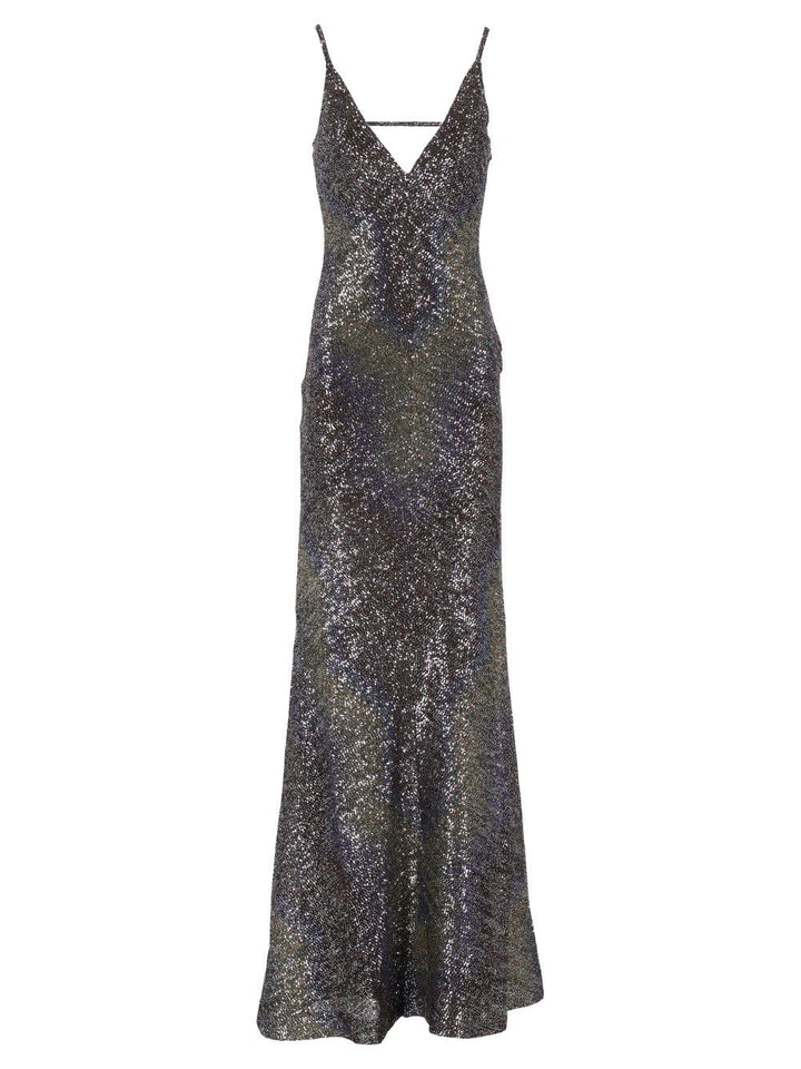 Missoni Long Dress With Low Back And Sequins Abiti - Multicolor | f1a3a8648522d1063b129ee332492d7acefa45a7