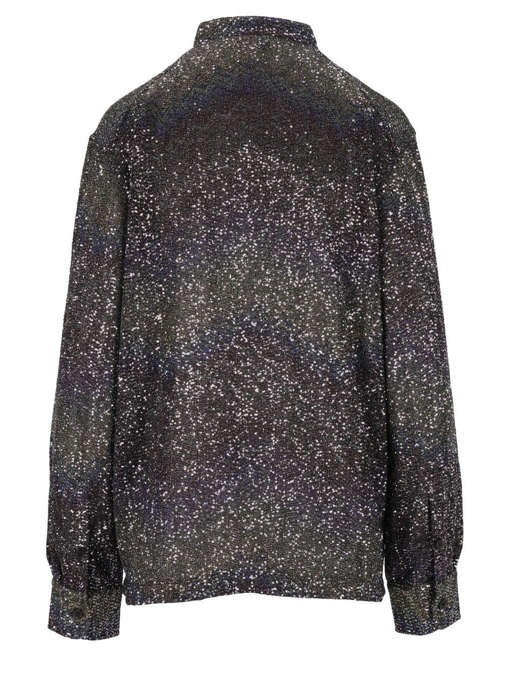 Missoni Oversized Shirt With Sequin Appliqué Shirts - Multicolor | 4aab09a2bbfdd2c6b8d56f3bf4f0a6f5724e13fb