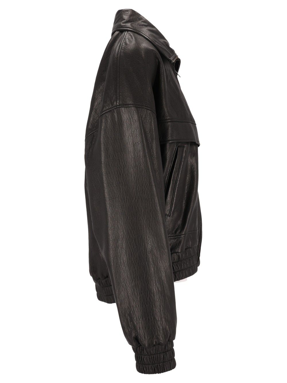 Saint Laurent Balloon Lambskin Jacket Giacche - Nero | 7668e80a1d4d5108d13ba344f9bf517b56906ca1