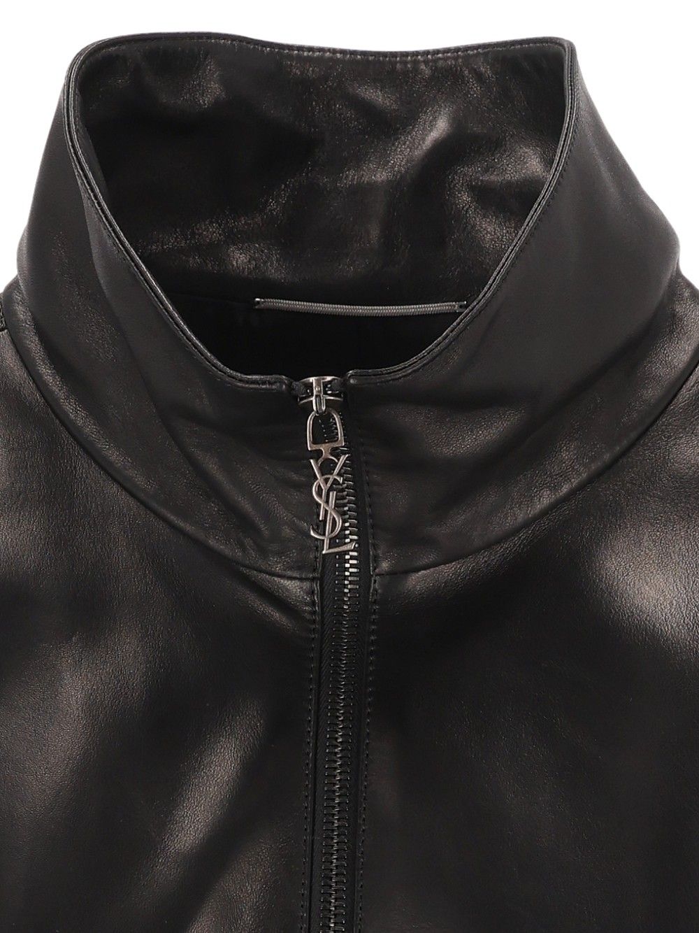 Saint Laurent Cassandre Lambskin Jacket Giacche - Nero | 4a8c1984ea4b60b82ac217beb5c30aa65ee52a3b