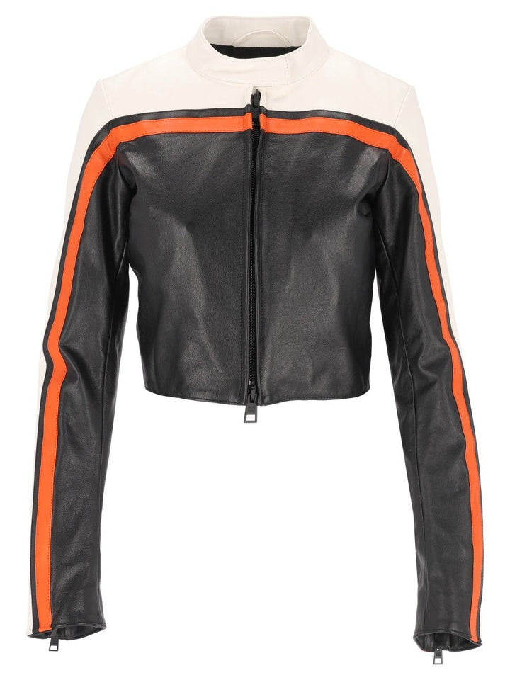 Balenciaga Fitted Leather Biker Jacket Giacche - Nero | 221701157848ee65b9b51003311f6266af7bf752