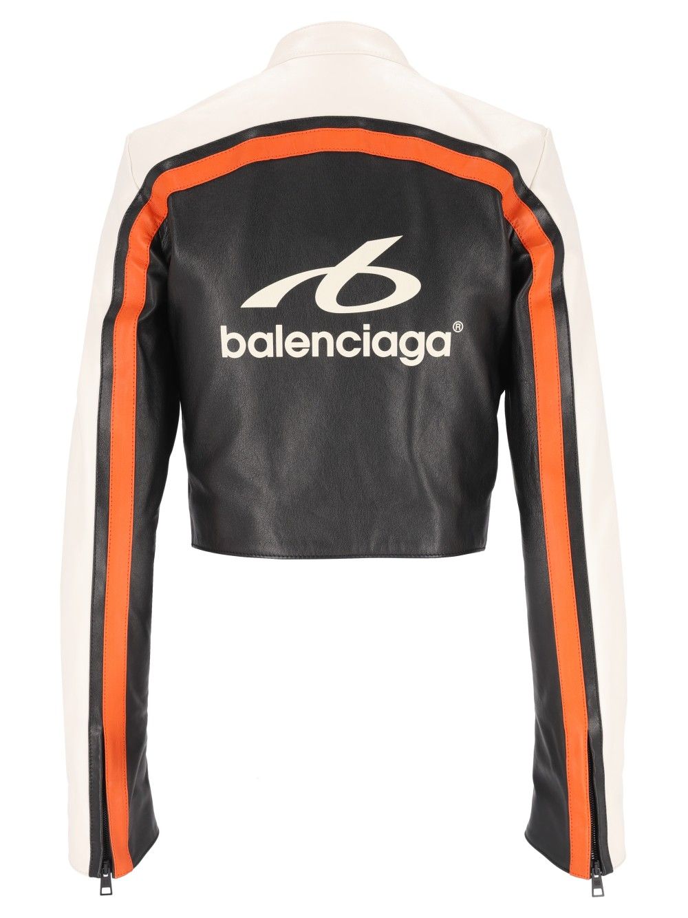 Balenciaga Fitted Leather Biker Jacket Giacche - Nero | e54d6a1298f954986b80fba3743948c36288453f