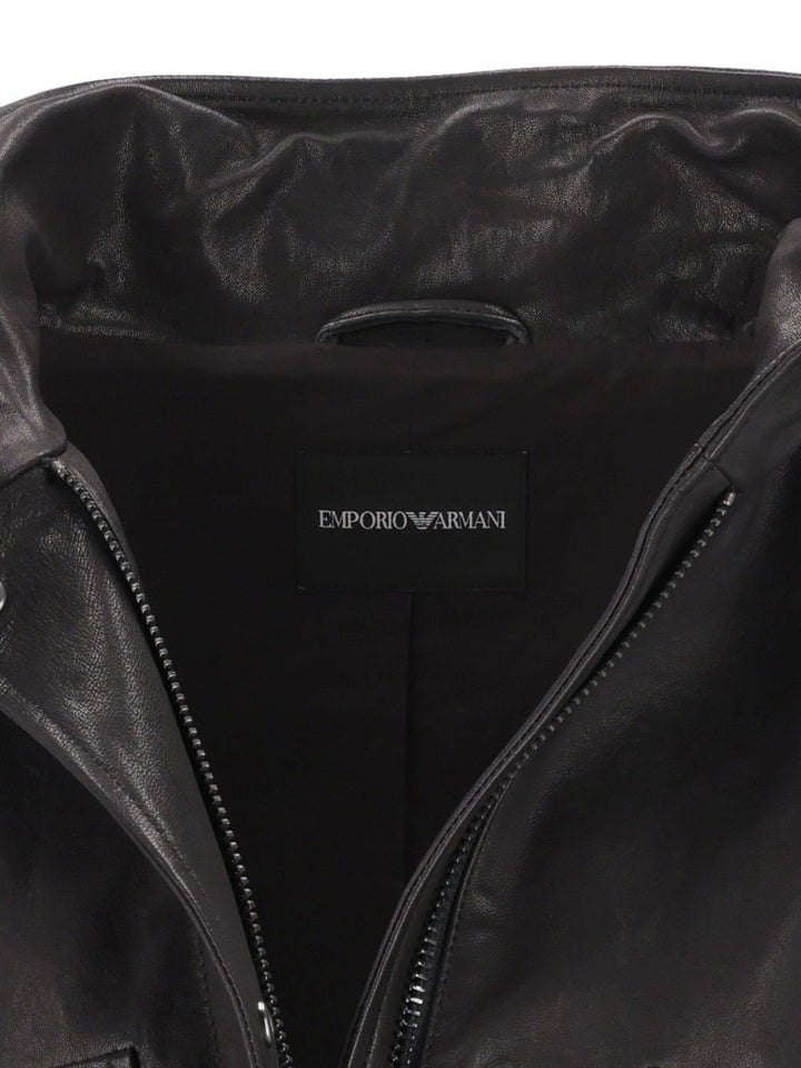 Emporio Armani Blouson Jacket Giacche - Nero | f7684a397911411ed1e7cdb6414b8886628b702d