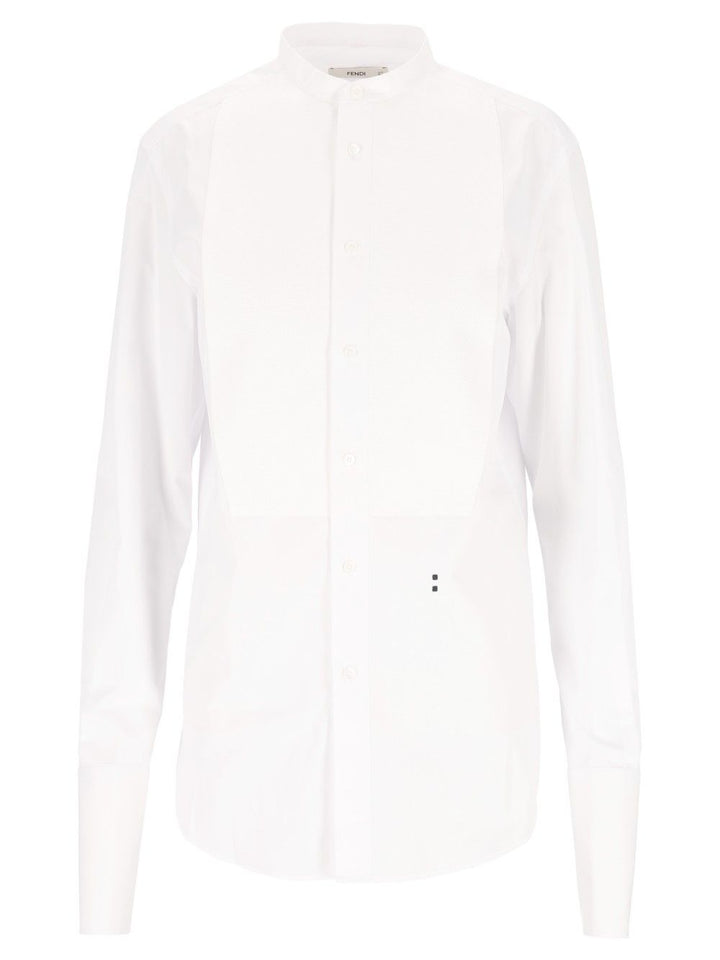 Fendi Cotton Poplin Shirt Shirts - Bianco | 4e7b0fe0919f3bf59b61514d2c406cb295ddcc54