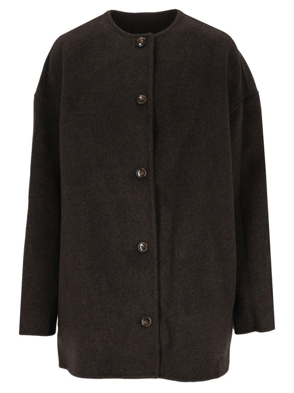 Dunne Oval Short Coat Coats Marrone
