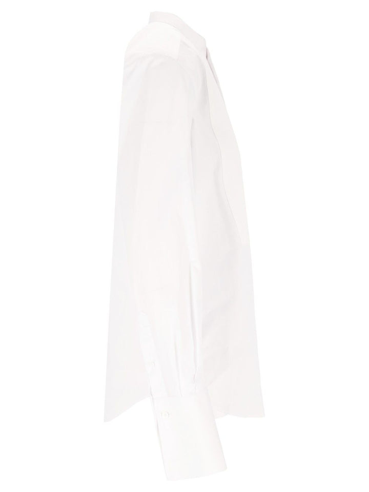 Fendi Cotton Poplin Shirt Shirts - Bianco | c3fecb6dd60ea904bf15f6feeb8bd6ed3a35d3b0