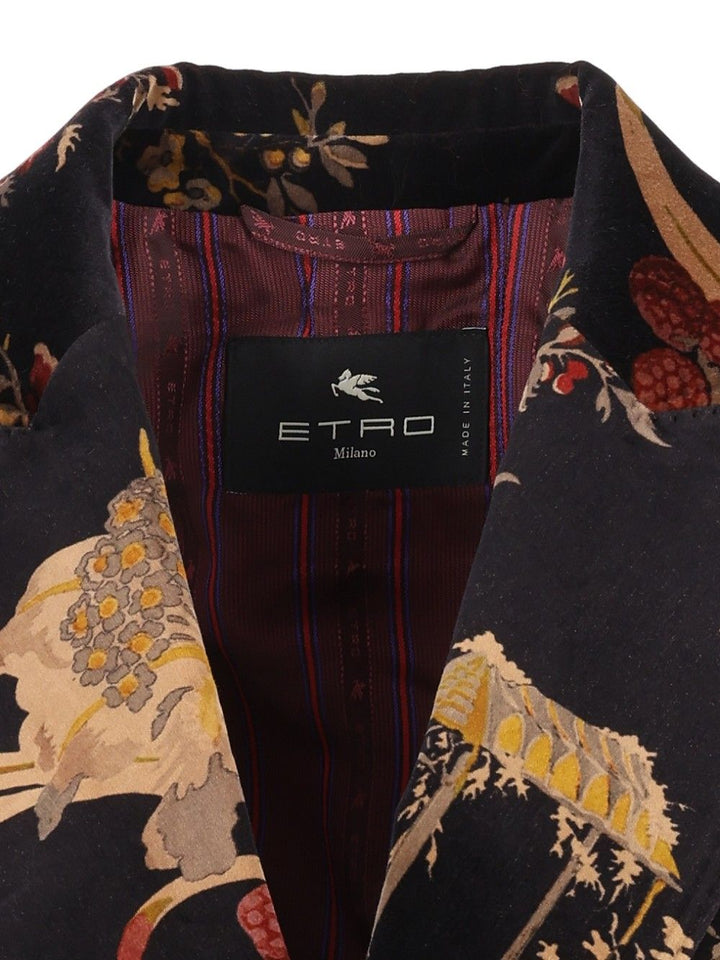 Etro Double-Breasted Jacket Giacche - Multicolor | 40ca087102d01de53e3a4e13f12ce668d4fe6719