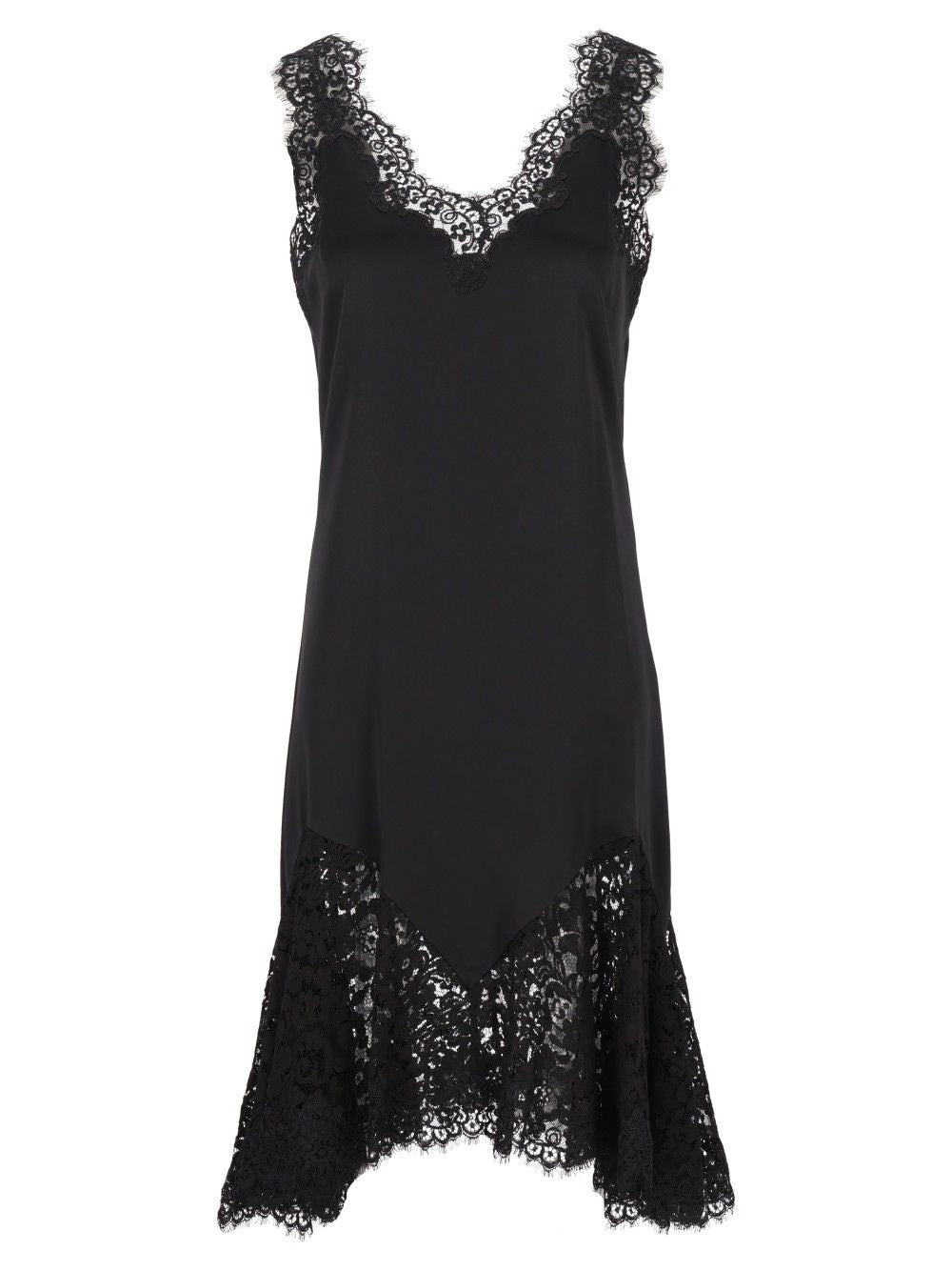 Stella Mccartney Dress With Lace Details Abiti - Nero | ca3d30d928f5e18f54d8e517f1a689f3bbaa72ae
