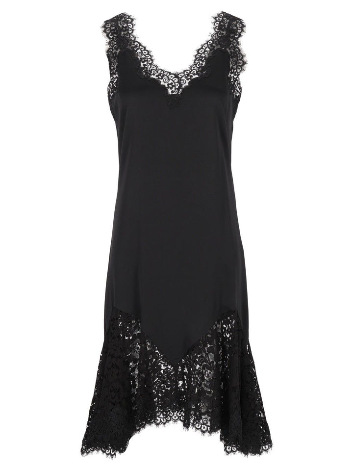 Stella Mccartney Dress With Lace Details Abiti - Nero | ca3d30d928f5e18f54d8e517f1a689f3bbaa72ae