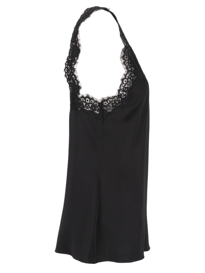 Stella Mccartney Top With Lace Details Top - Nero | 6cedef25afaf8a83bf02ea9395904271665d3698