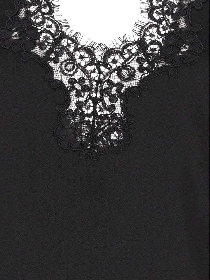 Stella Mccartney Top With Lace Details Top - Nero | 41eeba8678735f33cc8105540772bddd065e1a6a