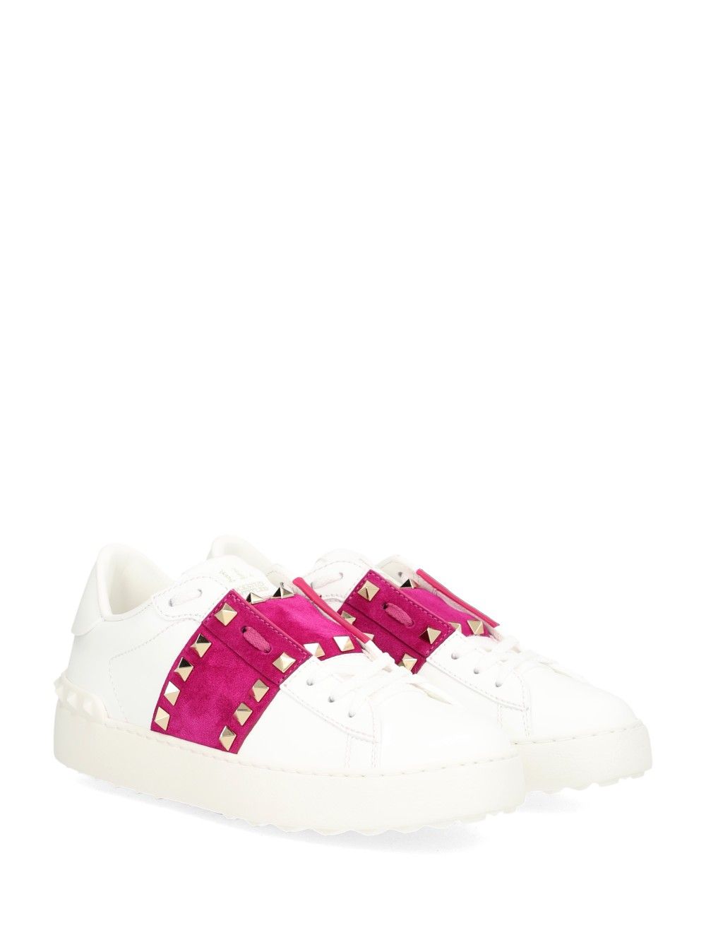 Valentino Garavani Rockstud Untitled Leather Sneakers - Bianco | edfa2800ffe1a650327069a7d9026edea5807c4f