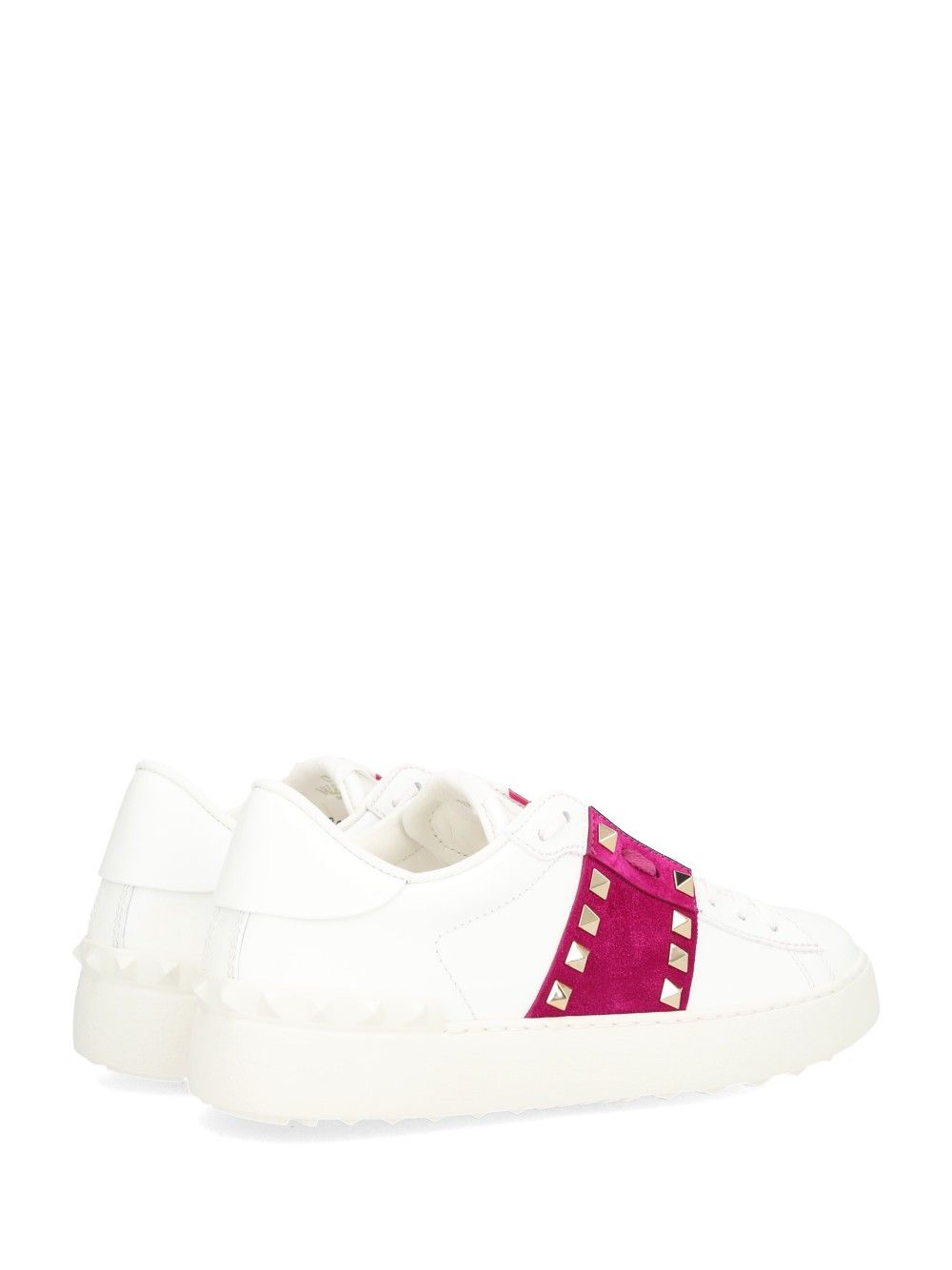 Valentino Garavani Rockstud Untitled Leather Sneakers - Bianco | 794d4ce866d545b1e57643fdfd0d266ff2006bd8