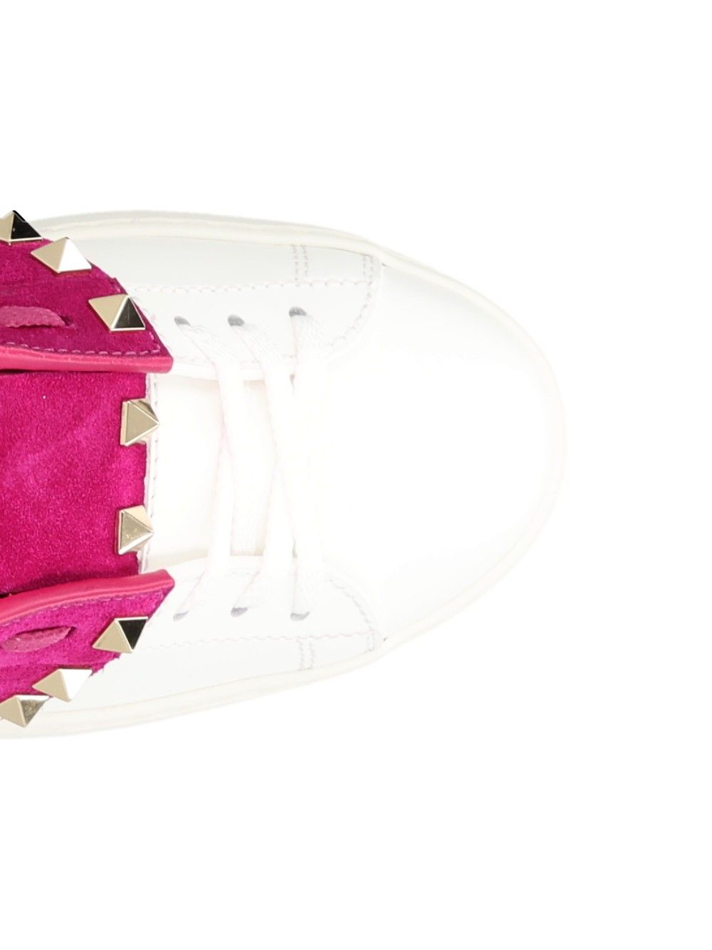 Valentino Garavani Rockstud Untitled Leather Sneakers - Bianco | 5df1a3beeaf79553d7a4d93c74e9cd4f83b18877
