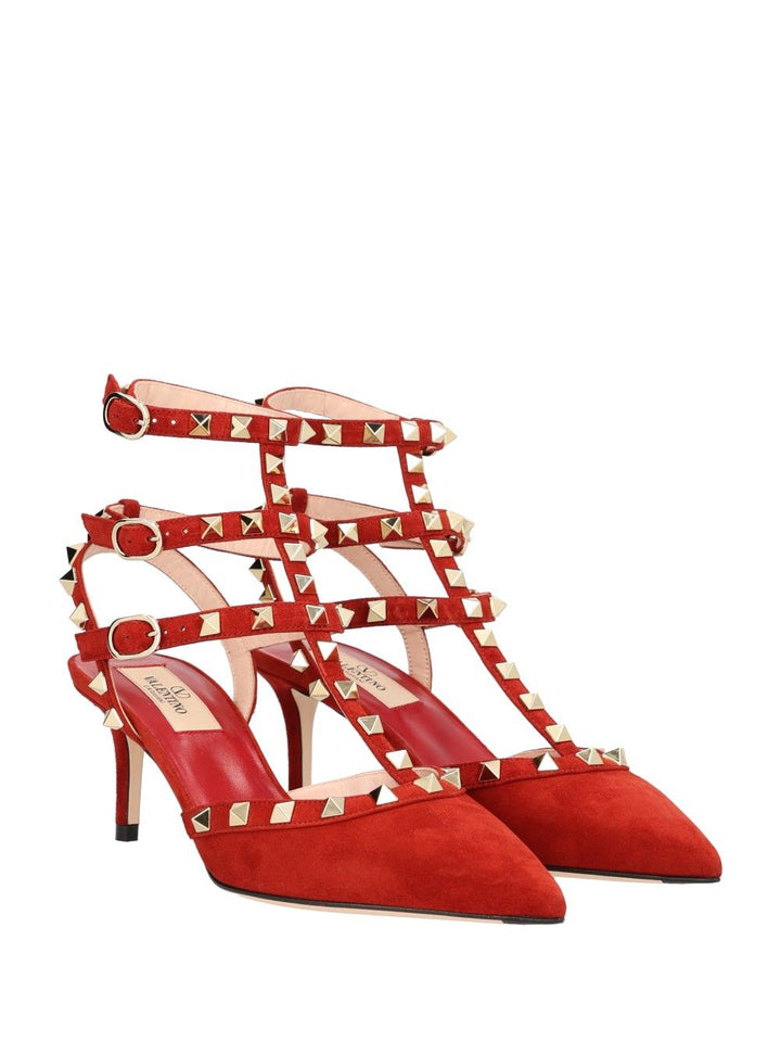 Valentino Garavani Rockstud Sandali - Rosso | 5886ebe97d98aa020fd4ae4c8eed48ea5d590015