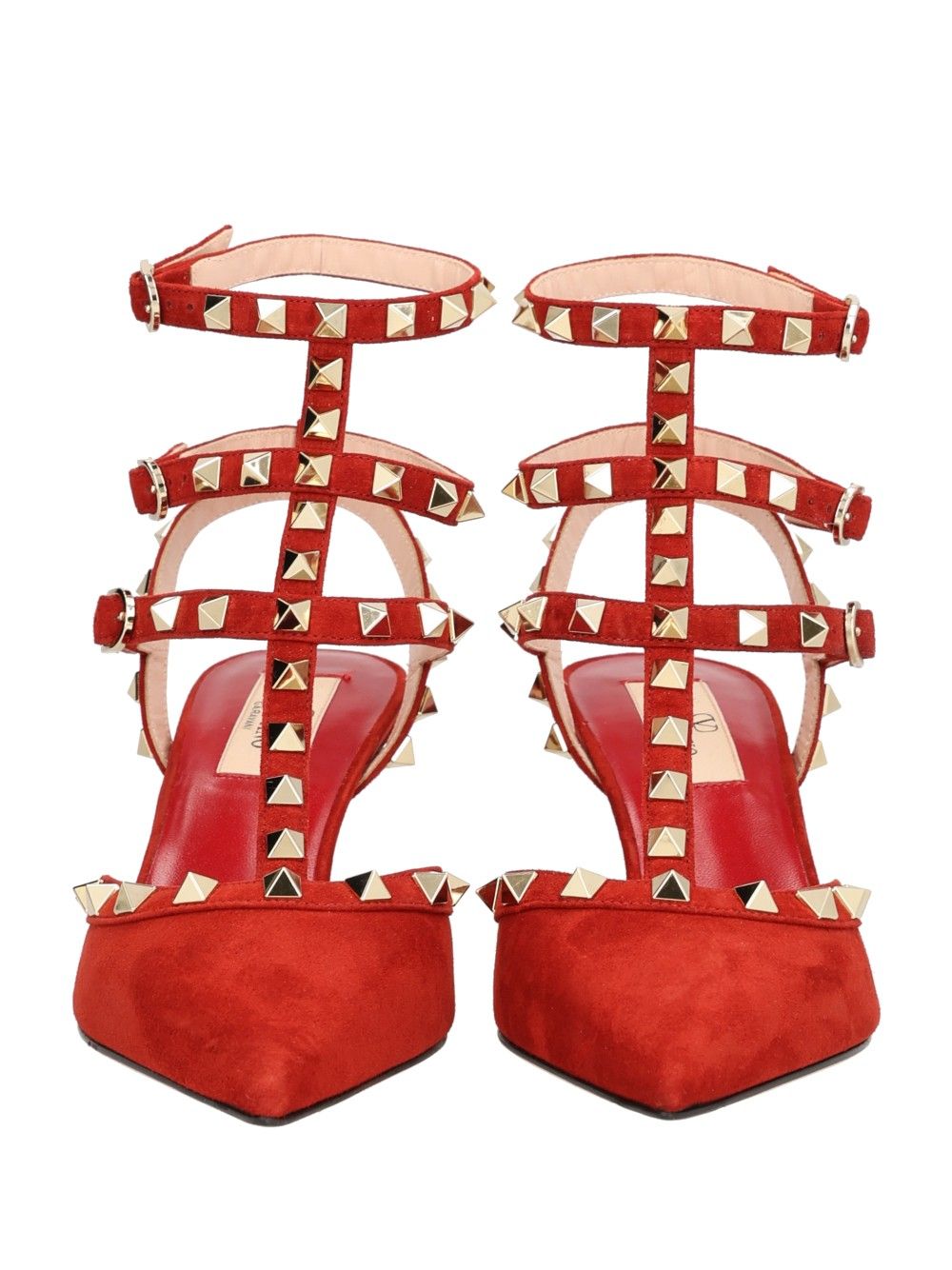 Valentino Garavani Rockstud Sandali - Rosso | 02e218ef1458e932969f4a2c9165122609ae58ea