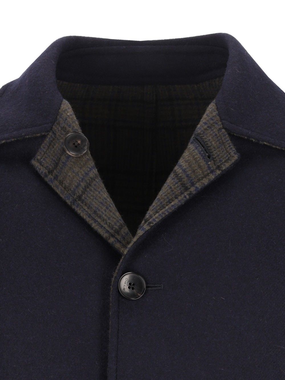 Etro Soho Reversible Wool Sport Coat Coats - Blu | 7f6623f899e7879cee7edfec847b68aa5eeedf01