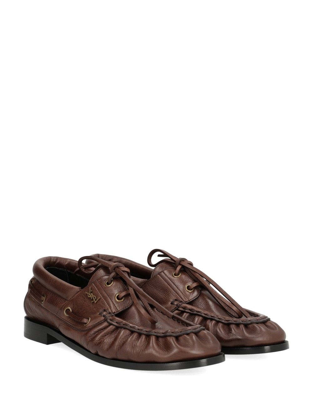 Saint Laurent Le Loafer Bateau Scarpe basse - Marrone | 299fea7e8cc45687011e9be707ea7030f29a2412