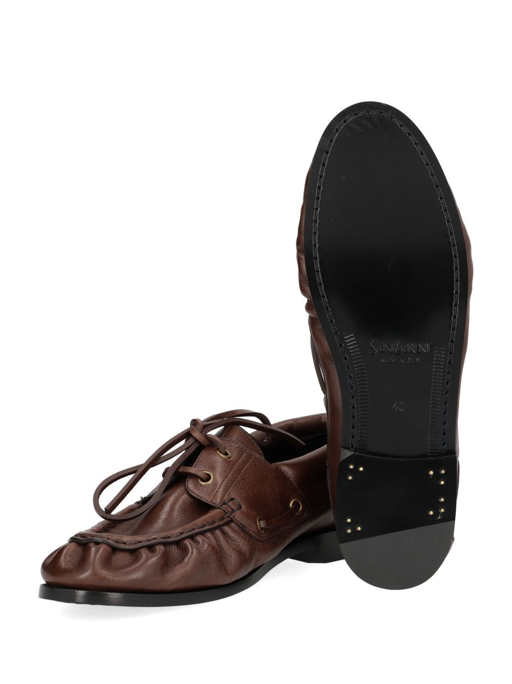 Saint Laurent Le Loafer Bateau Scarpe basse - Marrone | 6358b603ca40a3e9ebdb5eaac86c5db2ce3d48f5