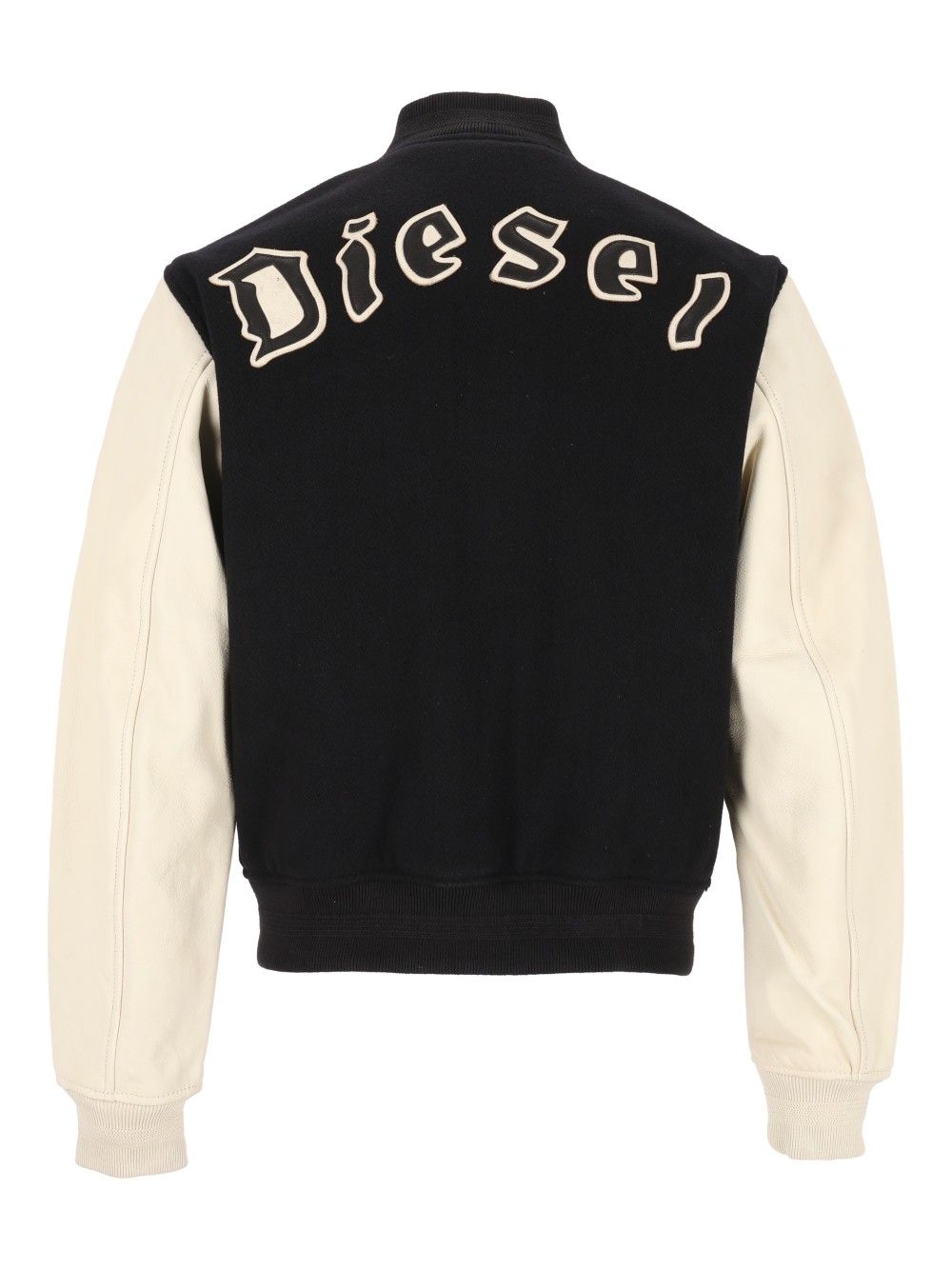 Diesel Wool And Leather Blend Bomber Jacket Giacche - Multicolor | 2468d2dc89a3159f902da9d7e5fc181f08df9cc7