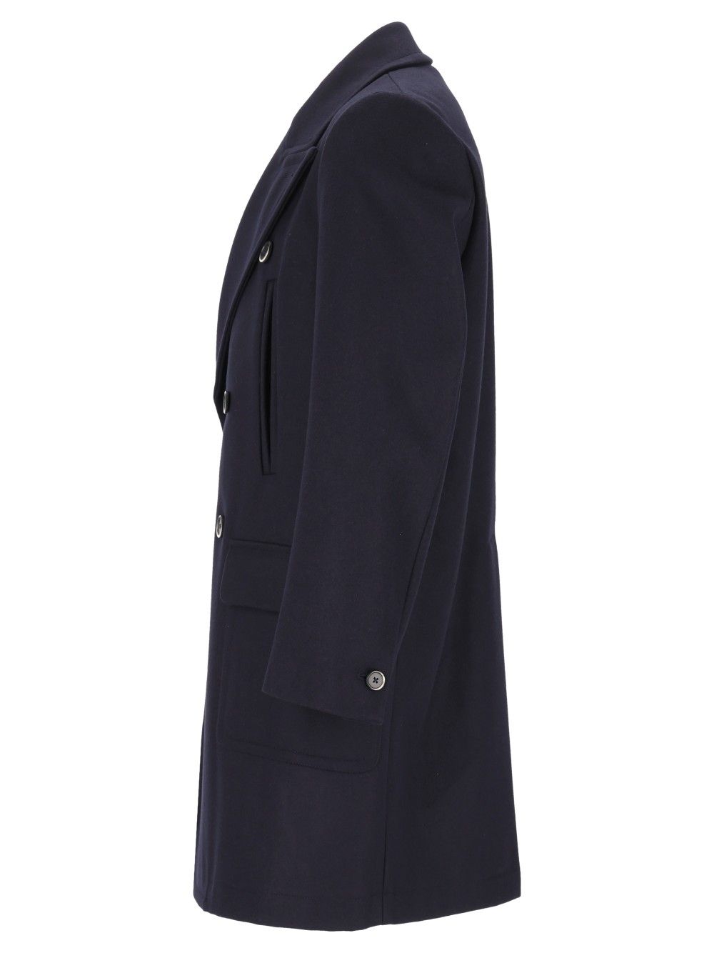 Barena Venezia Cappotto Navale Caramal 75 Lana 25 Poliammide Coats - Blu | c1ee105f07b0bc776f029897ffa161bca921c113