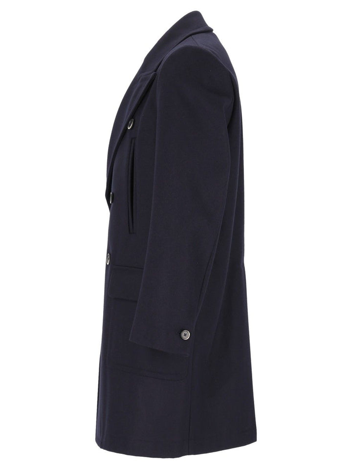 Barena Venezia Cappotto Navale Caramal 75 Lana 25 Poliammide Coats - Blu | c1ee105f07b0bc776f029897ffa161bca921c113
