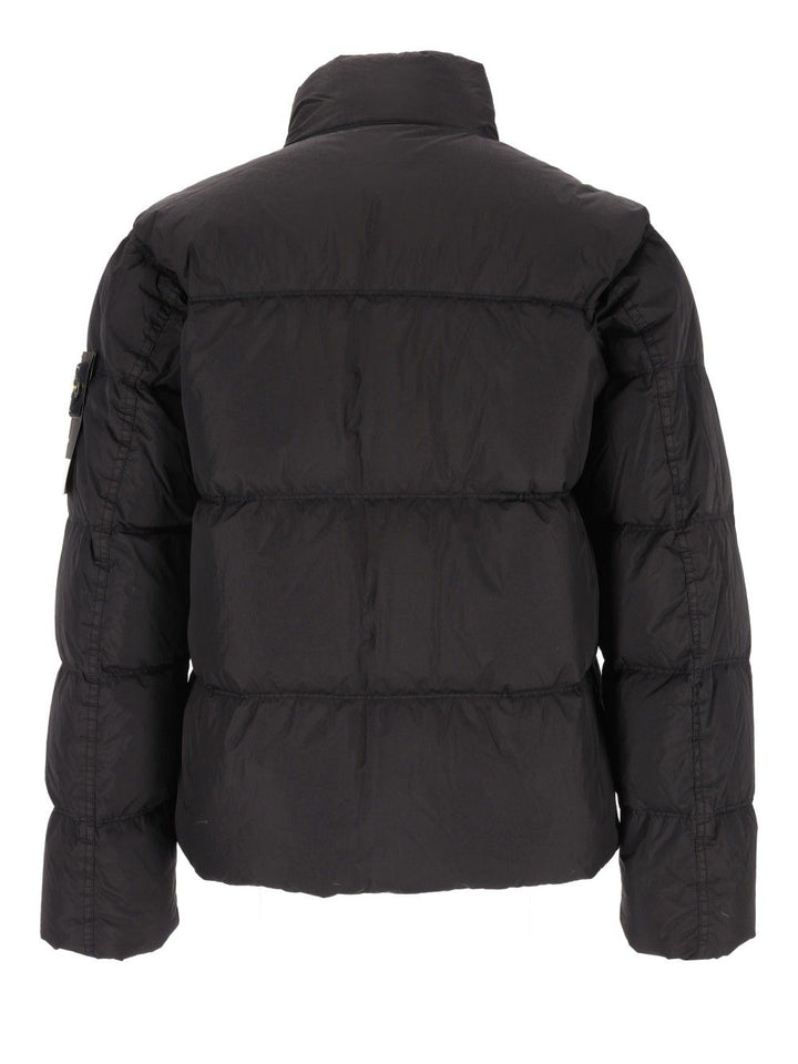 Stone Island Short Down Jacket Giacche - Nero | 7a71d725062c5f6ea4fbc47b4eda549b23db4ded