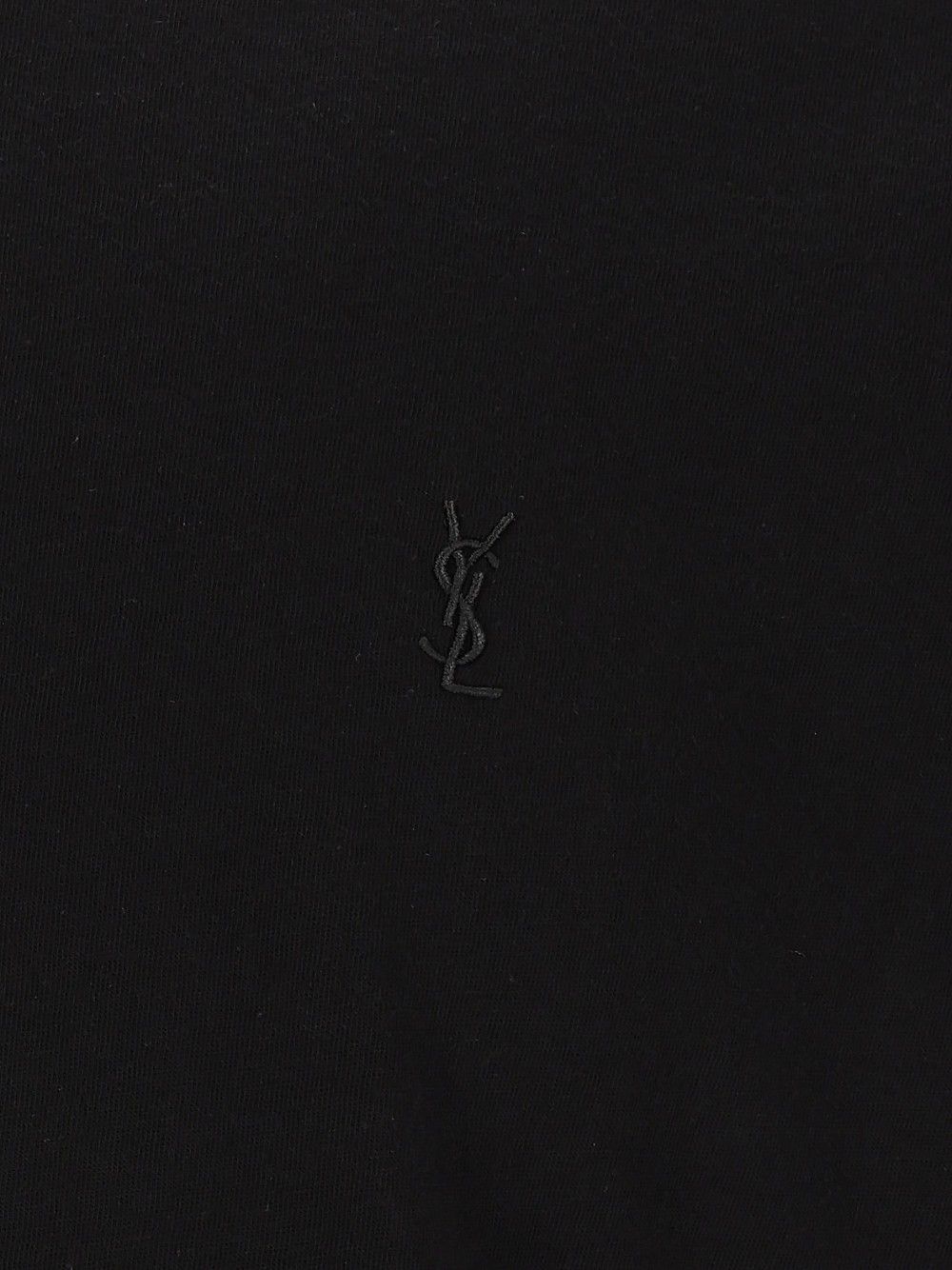 Saint Laurent T Shirt Large Broder T-Shirt - Nero | 88a0ee69c630f6b7a8dfc240c7768f2a8caafc17