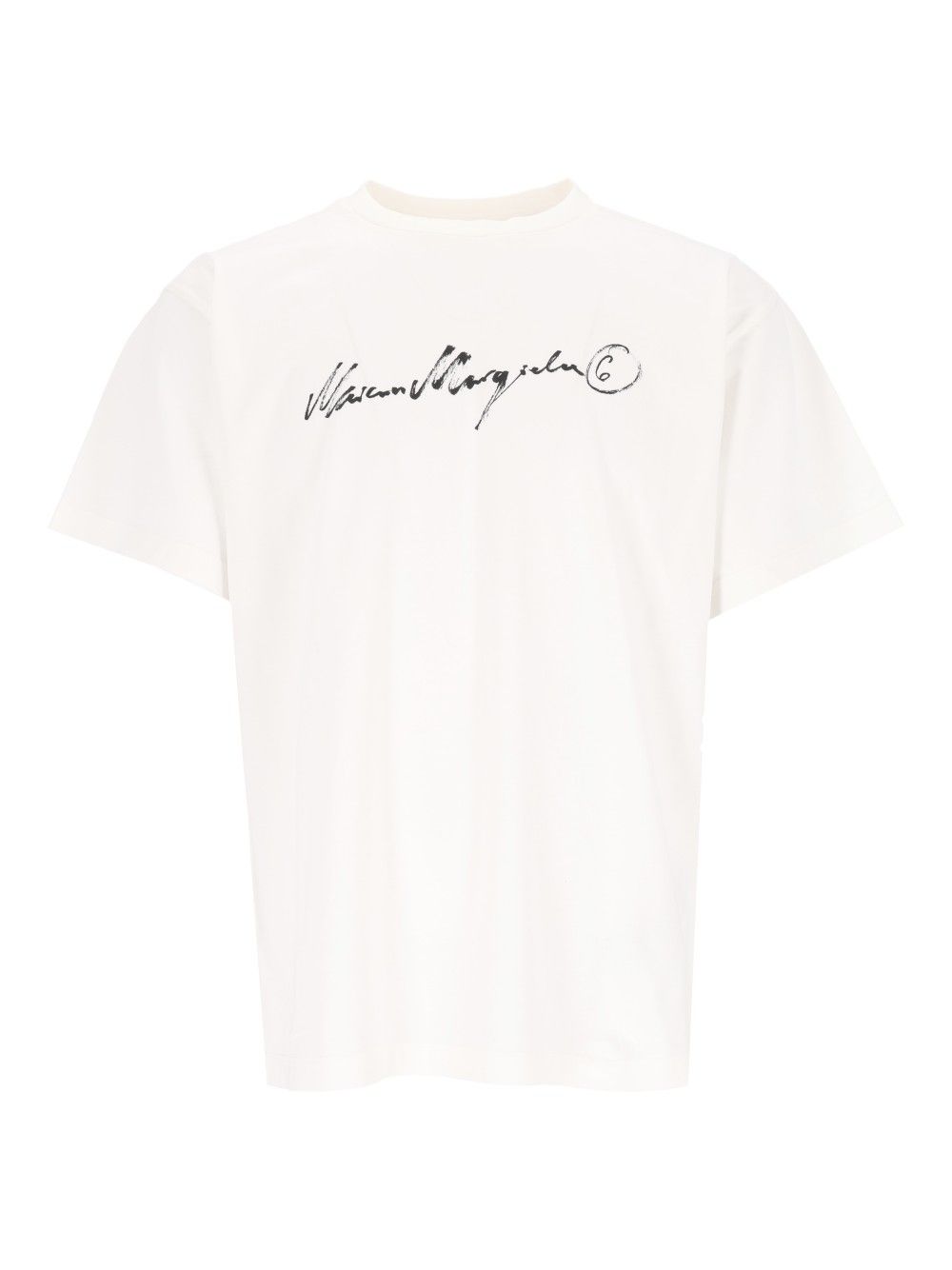 Mm6 Maison Margiela Overdyed Jersey T-Shirt - Bianco | 69be456f9eea5a980b2ce0a736d4cd33e01a01fe