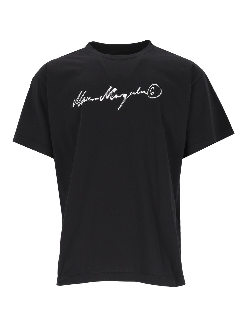 Mm6 Maison Margiela Overdyed Jersey T-Shirt - Nero | f0e8889efecd3c09bcee7e07353e94e7841f9ff6