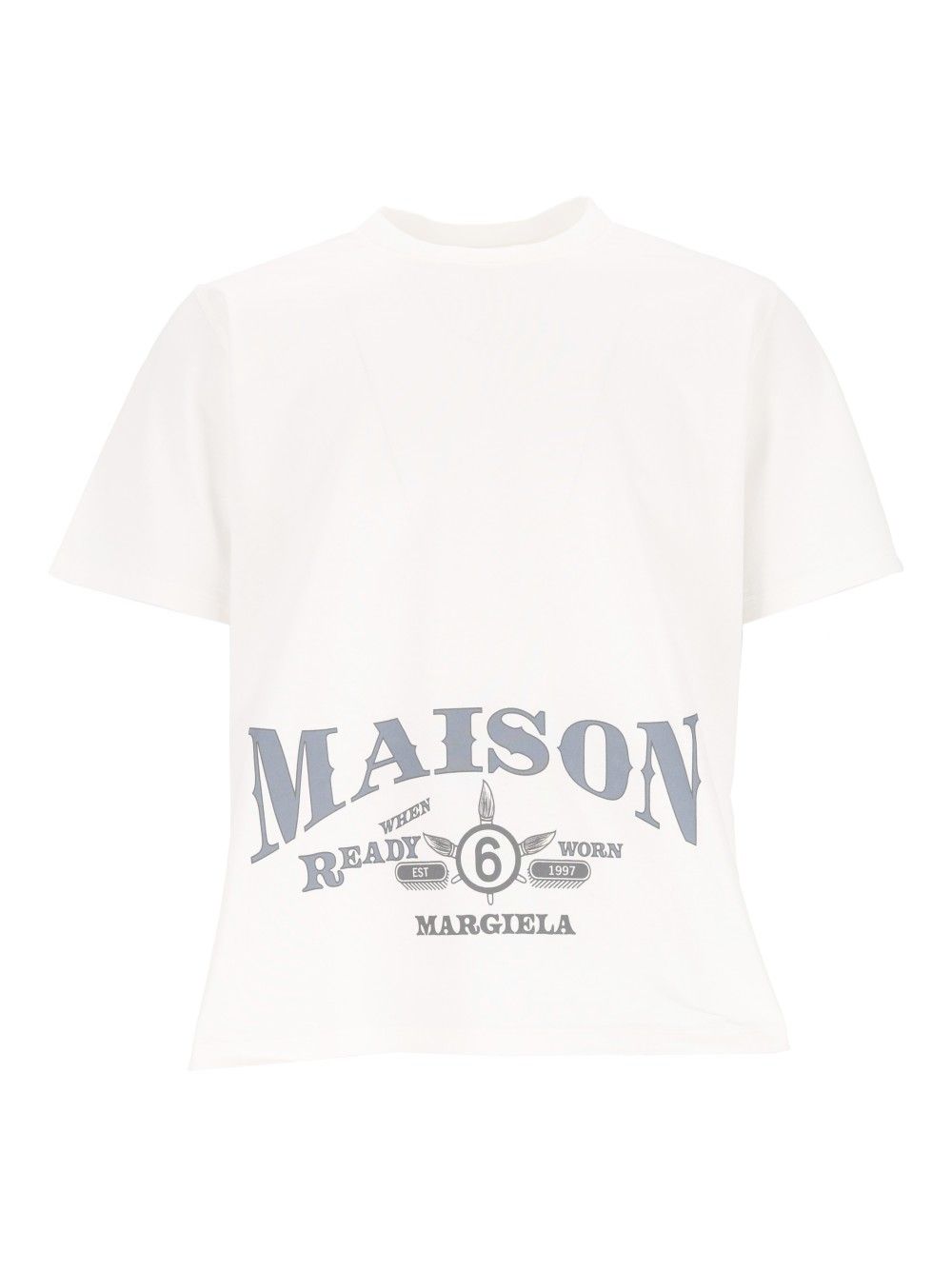 Mm6 Maison Margiela Maison Margiela T-Shirt - Bianco | 07a34efc457dce508ef71423f13004a868c149fa
