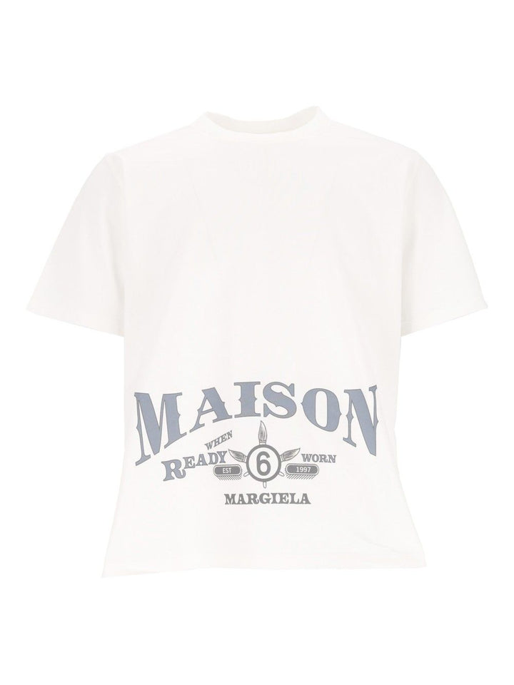 Mm6 Maison Margiela Maison Margiela T-Shirt - Bianco | 07a34efc457dce508ef71423f13004a868c149fa