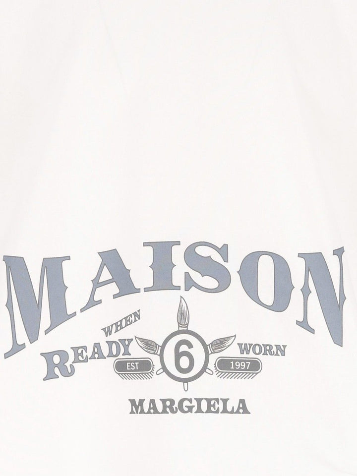 Mm6 Maison Margiela Maison Margiela T-Shirt - Bianco | 40ef9a3047209768b5afebf2f15479988a556f8b