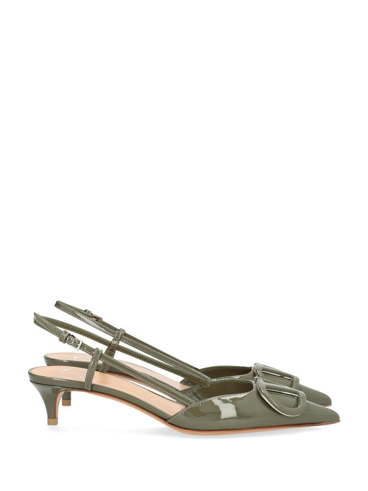Valentino Garavani Vlogo Decollete - Verde | 78050f781e9d503dd89a45327bf541b524761ead