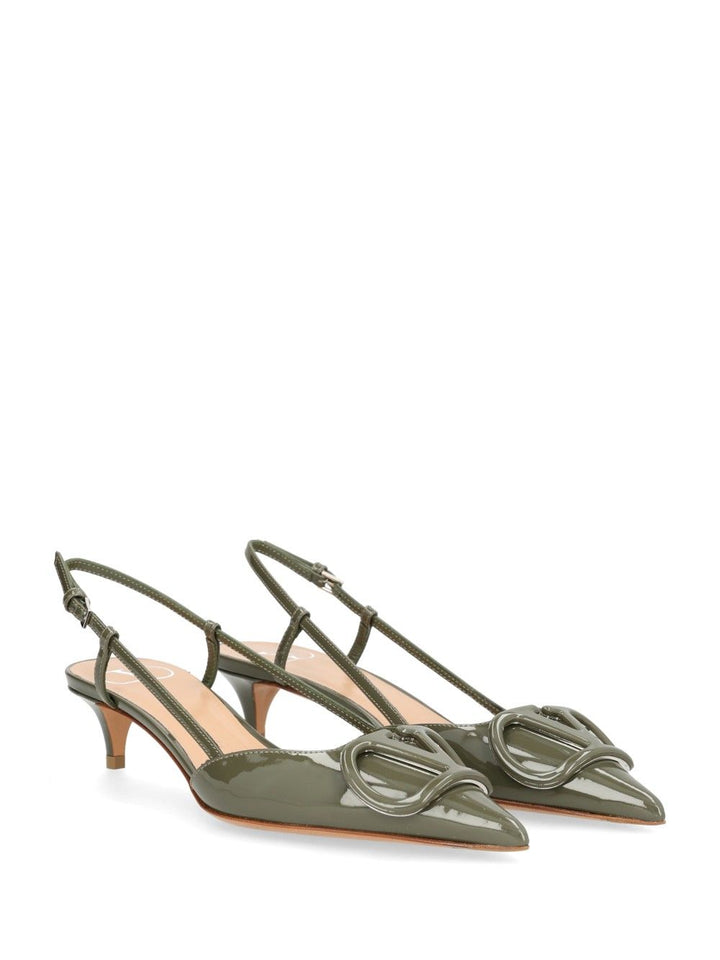 Valentino Garavani Vlogo Decollete - Verde | 86414c8e9809943c6dacd0714d74b6890d70f622