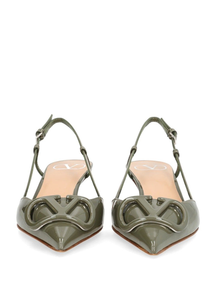 Valentino Garavani Vlogo Decollete - Verde | 2d00cda157e55caad0859a5a0ed83e4048911a00