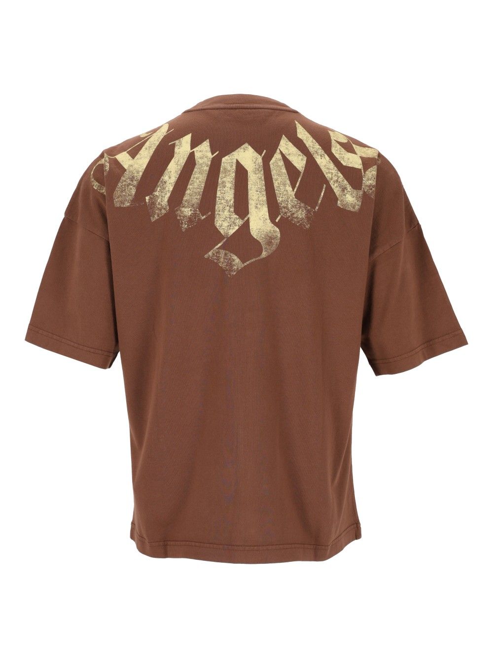 Palm Angels Big Neck T-Shirt - Marrone | a15bfe881b72505f8f4f8ee2f2d0a4eb54b1f440