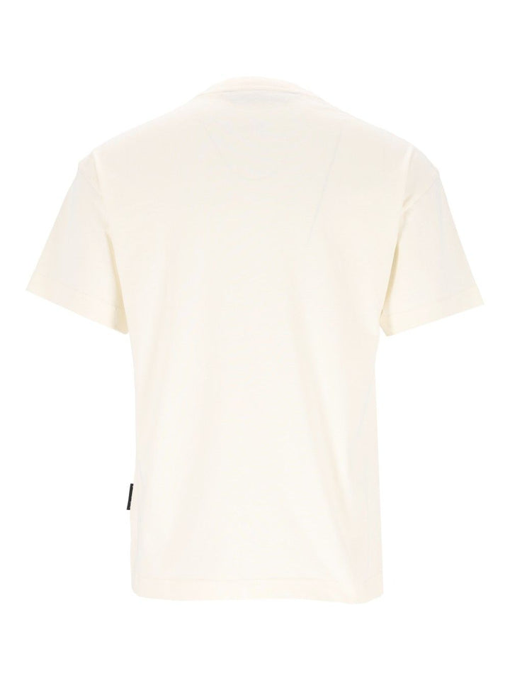 Palm Angels Neck Logo T-Shirt - Bianco | 2b1123d0f36c82aabc972cc99e947c92d1873f7a