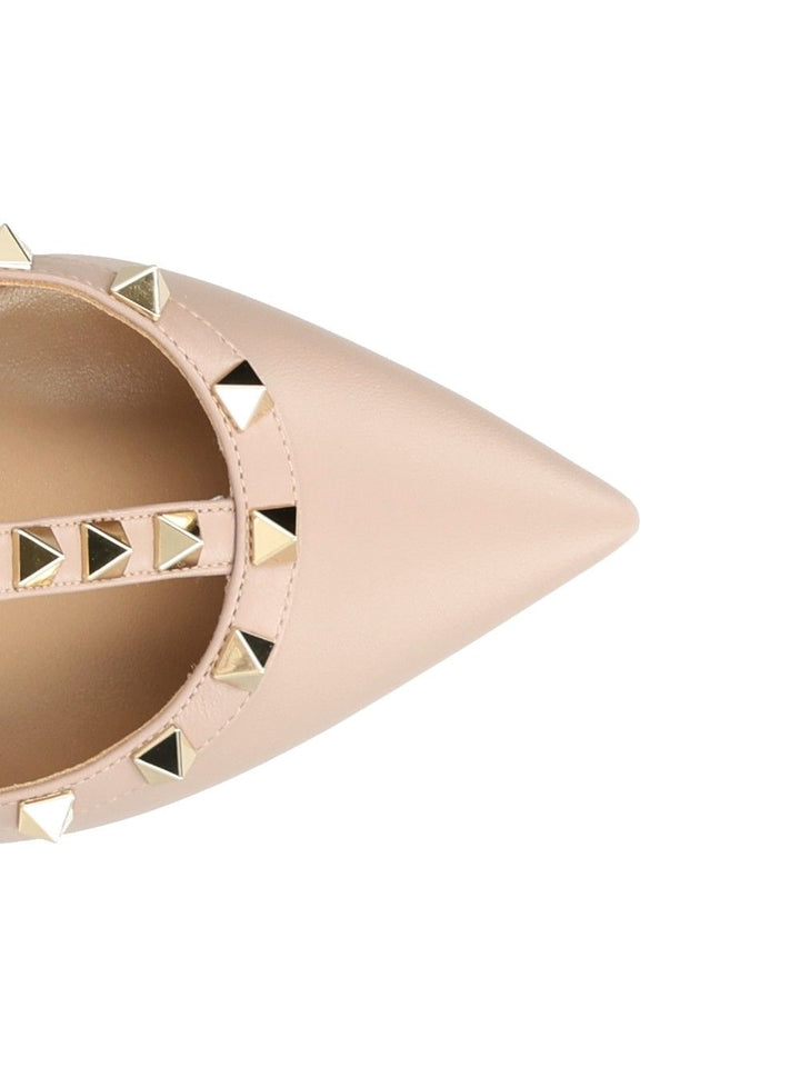 Valentino Garavani Rockstud Pumps With Straps Sandali - Rose | 267f10e987fa988d41b11ff81a6623cecab492e5