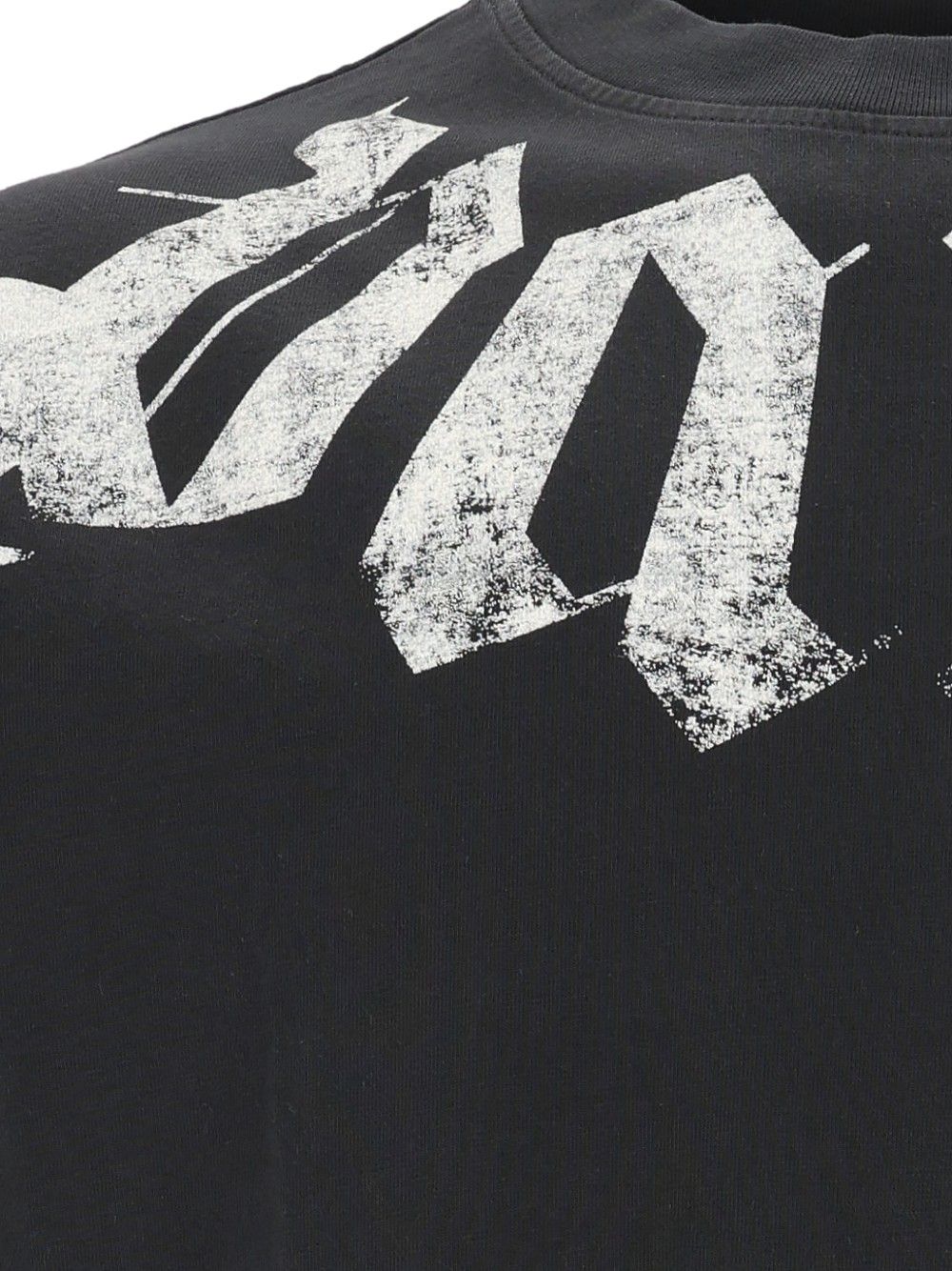 Palm Angels Big Neck T-Shirt - Nero | 3c515142ef8bbcda6747d79e914a98353c926cf0