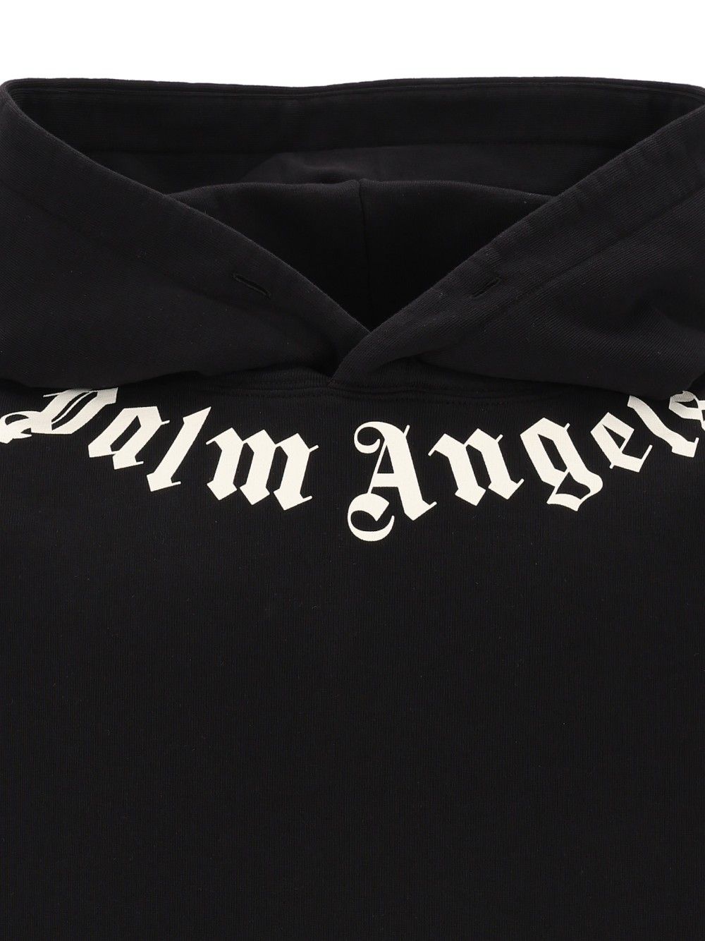 Palm Angels Neck Logo Hoodie Sweatshirts - Nero | 9ee5f49363dbcbab20adf64a0c5ab680e70d4fbb