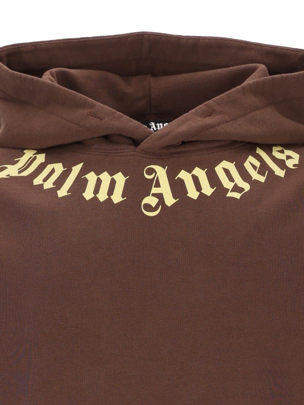 Palm Angels Neck Logo Hoodie Sweatshirts - Marrone | 8a2ffbf5d625498dd0ac6be7a5c730df521bd757