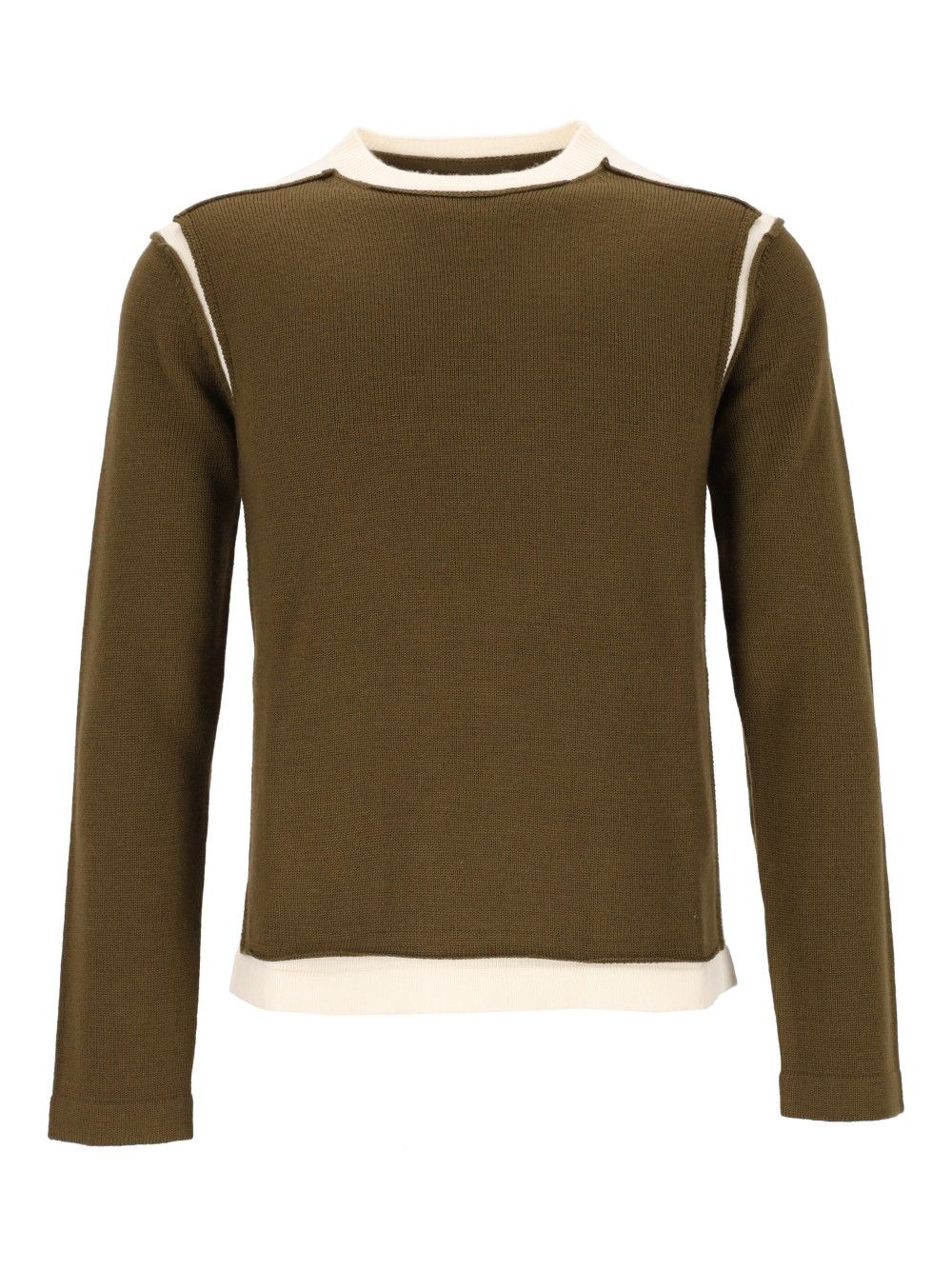 Mm6 Maison Margiela Crew Neck Sweater Knitwear - Verde | eb16e59301ad277f9f5561500fe7753b6483b9bf