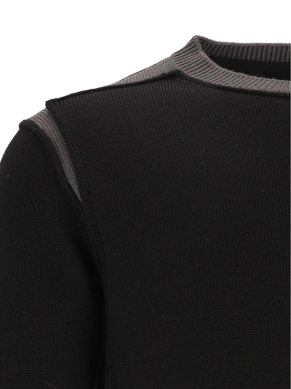 Mm6 Maison Margiela Crew Neck Sweater Knitwear - Nero | 3d1fdfe105f0999560188754864fa946998d7b67