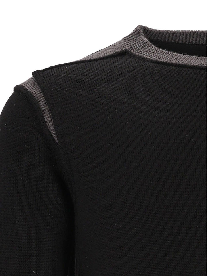 Mm6 Maison Margiela Crew Neck Sweater Knitwear - Nero | 3d1fdfe105f0999560188754864fa946998d7b67