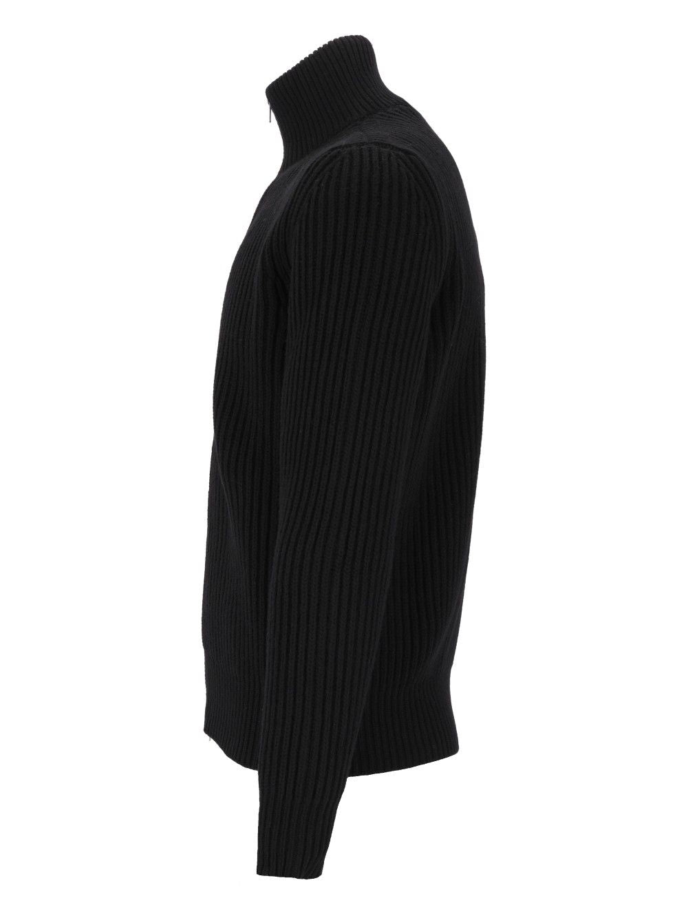 Mm6 Maison Margiela Ribbed Knit Jacket Giacche - Nero | 0d6341d830c4a159a16593d63dcd96fb05f0a480