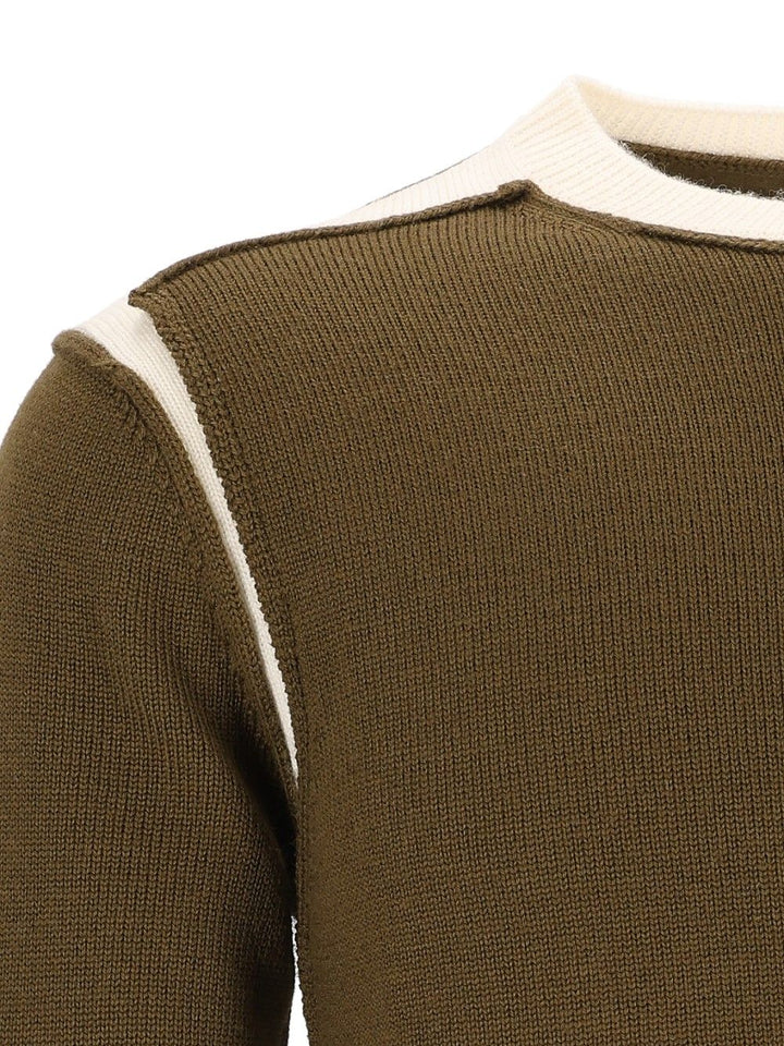 Mm6 Maison Margiela Crew Neck Sweater Knitwear - Verde | 12563a0e1bc85da4a86097ad418c7853f809a54a